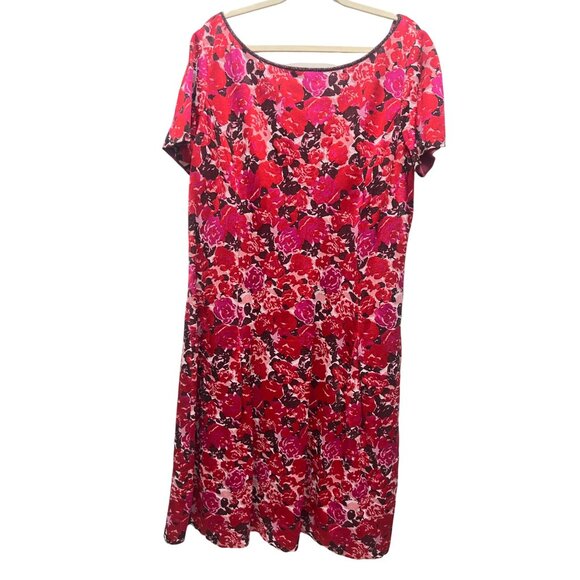 St John Collection Indian Rose Blister Jacquard Dress - Picture 5 of 9